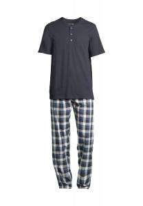 Пижама Ночь и Дом SCHIESSER, цвет Grau Kariert / Blau