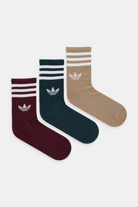 3 пары носков Adidas Originals, зеленый