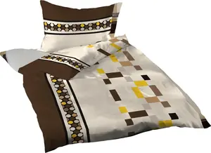 Постельное белье 140x200 + 70x90 см, хлопок вафельный пике, 29155, коричневый Gerald Wittmann