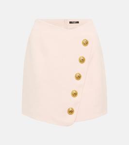 Мини-юбка с завышенной талией Balmain, 4an Rose Poudré