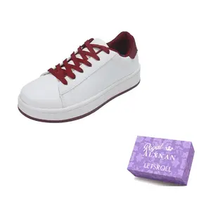 Alxnan Женские низкие скейтерские кеды Box красные, цвет Red