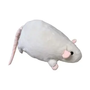 Милые утонченные плюшевые куклы с цветочными веточками в виде мышек высота 20см/30см Cute Chip, белый