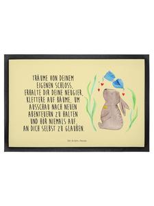 Коврик для ног Mr. & Mrs. Panda, желтый пастельный