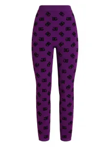 Леггинсы с логотипом DOLCE & GABBANA, фиолетовый