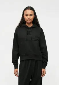 Свободная толстовка премиум-класса с эмблемой Calvin Klein, Black