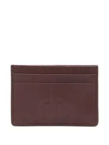 Картхолдер с тиснением Roberto Cavalli, коричневый