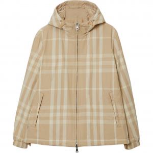 Куртка с капюшоном реверсивная Checked Burberry, Мягкий рыжевато-коричневый