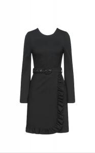 Платье с поясом черного цвета Sfizio