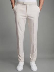 Найдены брюки приталенного кроя с завязками на талии Reiss, цвет Stone