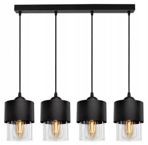 Подвесной светильник Kiki Design Berg, 12x80x90 см цвет aluminium/schwarz/durchscheinend