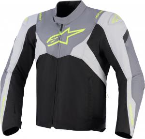 Водонепроницаемая текстильная мотоциклетная куртка Alpinestars t-jaws v4, Black/Grey