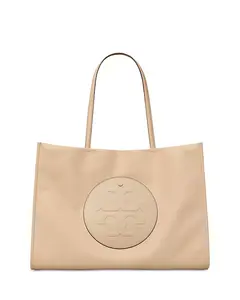 Средняя нейлоновая сумка-тоут Ella Tory Burch, бежевый