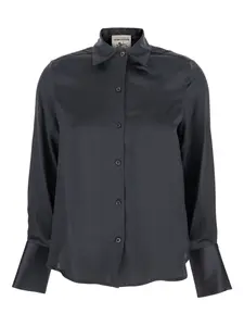Шелковая рубашка Emilie Semicouture, серый