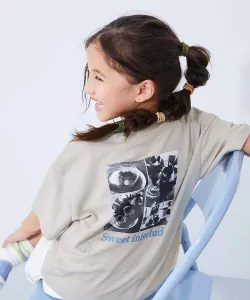 Детская футболка с коротким рукавом и крупным силуэтным принтом Devil Lab, 100% хлопок, коллекция весна/лето 2015 Devirock, цвет 011-Sweets-L Gray