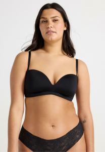 Бюстгальтер балконет WIREFREE Lindex, черный