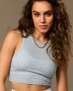 Женский спортивный топ из переработанной ткани Believe Athletics, серый