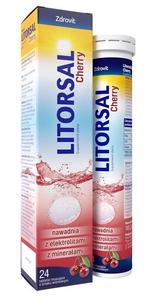Электролиты в шипучих таблетках Litorsal Cherry, 24 шт