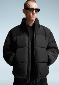 Техническая зимняя пуховая куртка Bershka, Black