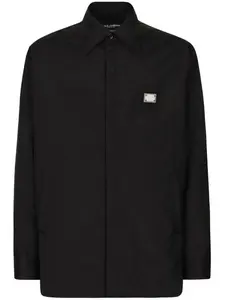 Куртка-рубашка с логотипом DOLCE & GABBANA, черный