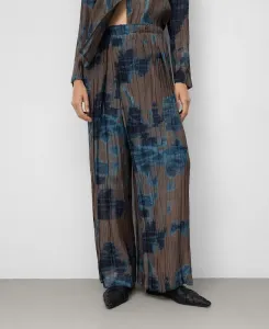 Женские широкие брюки-парео с принтом из жатой ткани Adolfo Dominguez, коричневый