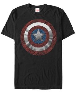 Мужская футболка с короткими рукавами и геометрическим рисунком Капитана Америки Marvel Marvel Fifth Sun
