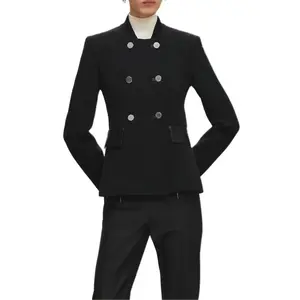 Куртки и пальто женские HERMES, черный