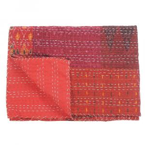 Декоративный плед Ox Bay Kandy Happie Kantha 50 x 70 дюймов, темно-бордовый