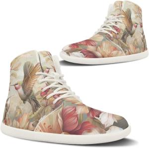 Pugasmiru Женские зимние походные ботинки с широким носком, теплые снежные ботинки, босоногие ботинки, противоскользящие ботильоны с белой подошвой