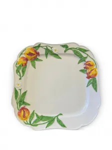 Тарелка Pomegranate с тиснением (35 x 35 см) Les-Ottomans, белый