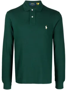 Рубашка поло с вышитым логотипом Polo Ralph Lauren, зеленый