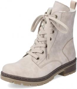 Женские ботильоны Rieker Y7446 на шнуровке, Beige 60