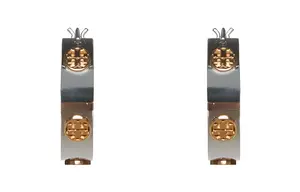 Miller Double T серьги-гвоздики TORY BURCH, серебро