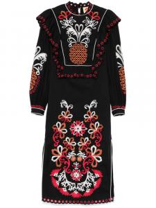 Платье макси FARM Rio Cashew Mandala Richilieu, черный