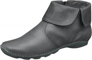 Женские ботильоны на толстом высоком каблуке, короткие ботинки с вырезами, винтажные, на липучке, кожаные, с круглым носком, противоскользящие, короткие осенне-зимние ботильоны Generic, A2-Grey