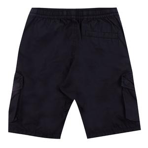 Черные шорты-бермуды Stone Island, черный