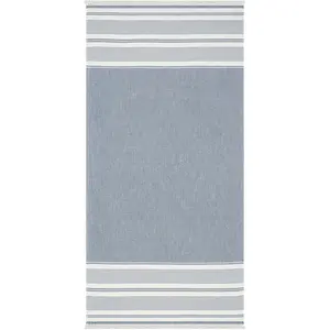 Полотенце Pestemal 80x180 см, с бахромой Egeria, темно-синий