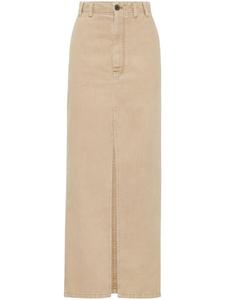 Юбка с отделкой бисером Monili Brunello Cucinelli, нейтральный цвет