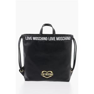 Сумка LOVE из искусственной кожи с напечатанным логотипом Moschino, Black