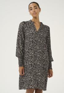 Платье Kaffe Day dress, Black Elephant Graphic Lines/Brown