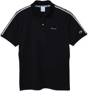 Мужская рубашка-поло для гольфа Champion, короткий рукав, антибактериальная, влагоотводящая, быстросохнущая, с защитой от УФ-излучения, с логотипом, C3-ZG310, черный