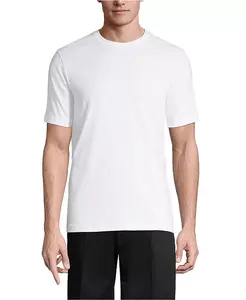 Мужская футболка Essential с коротким рукавом Lands' End, белый