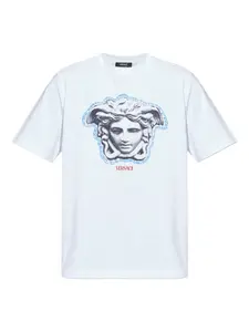 Футболка с принтом Medusa Versace, белый