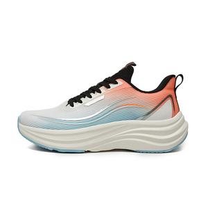 SHADOWFAX Амортизирующие износостойкие дышащие низкие беговые кроссовки мужские бело-сине-оранжевые, цвет White Blue Orange