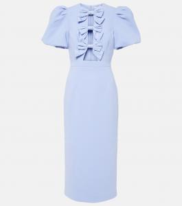 Свадебное платье миди annabelle с бантом Rebecca Vallance, синий