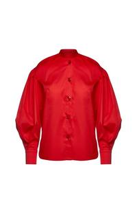 Красная рубашка с епископскими рукавами Conquista, красный