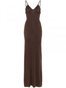 Трикотажное макси-платье Aya Muse, коричневый