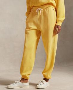 Женские флисовые спортивные штаны на шнуровке Polo Ralph Lauren, Collegiate Yellow
