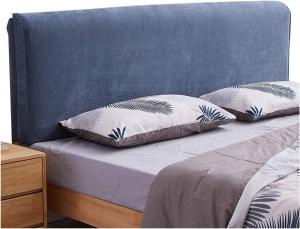 Подушка-подголовник для кровати LIANGJUN, с обивкой, предотвращающей столкновения, для двуспальной кровати, с моющимся чехлом из сверхтонкого волокна, размер Full (очень большой), легко устанавливается. CHIAPERINI, Blue