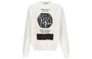 Slogan Printed Crewneck T Shirt MARNI, белый