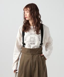 Футболка с длинным рукавом и пигментированным логотипом Bayflow, цвет Off White 11